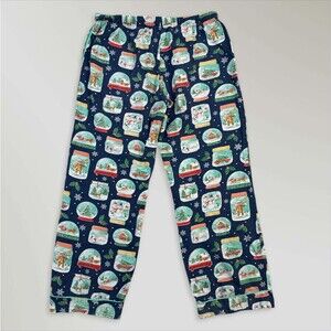 Nick & Nora Womens Pajama Pants Snow Globes Reindeer Christmas Holidays Size Med